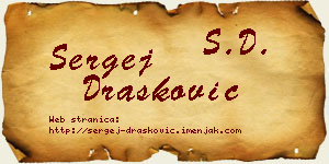 Sergej Drašković vizit kartica